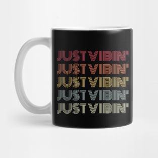 Retro Style Just Vibin' Mug